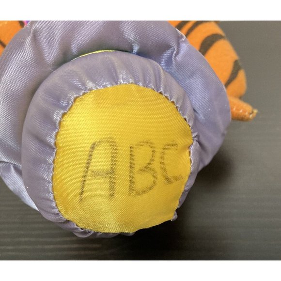 Play By Play 1997 Grinning Tiger Rainbow Shirt Plush Stuffed Animal Toy Vintage - Picture 9 of 10